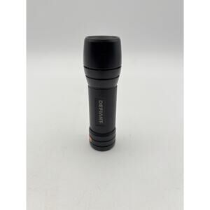 Defiant LED Aluminum Flashlight Black Tested Works Great. Very Bright.
